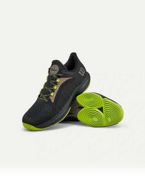 HURAKN PRO MEN'S PADEL SHOES BLACK/LIME