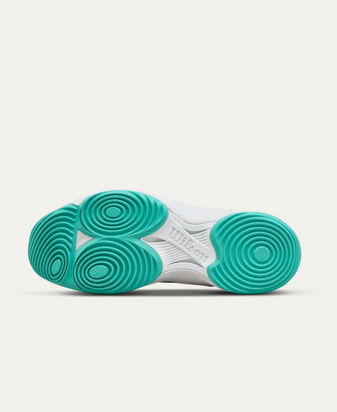 HURAKN PRO WOMEN'S PADEL SHOES WHITE/TURQUOISE