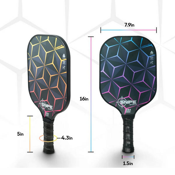 Pickleball Starter Kit - 2 Rackets, 4 Balls, & 1 Bag SNIPE SPORTS