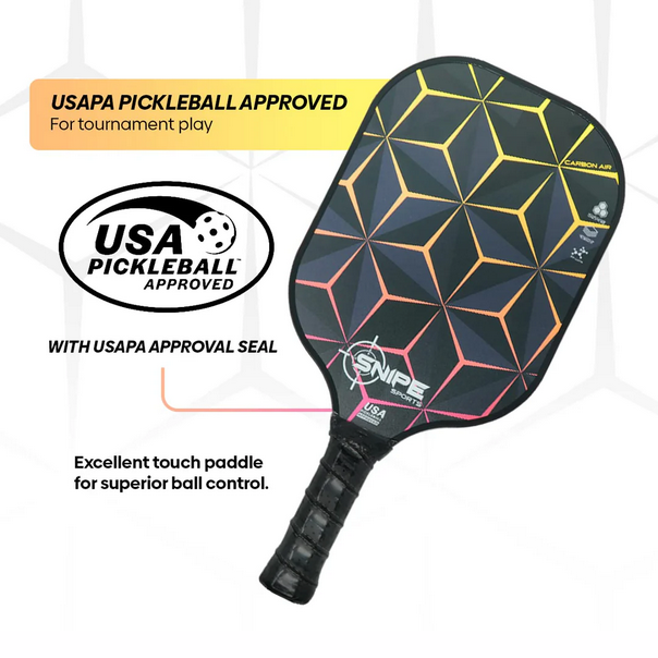Pickleball Starter Kit - 2 Rackets, 4 Balls, & 1 Bag SNIPE SPORTS