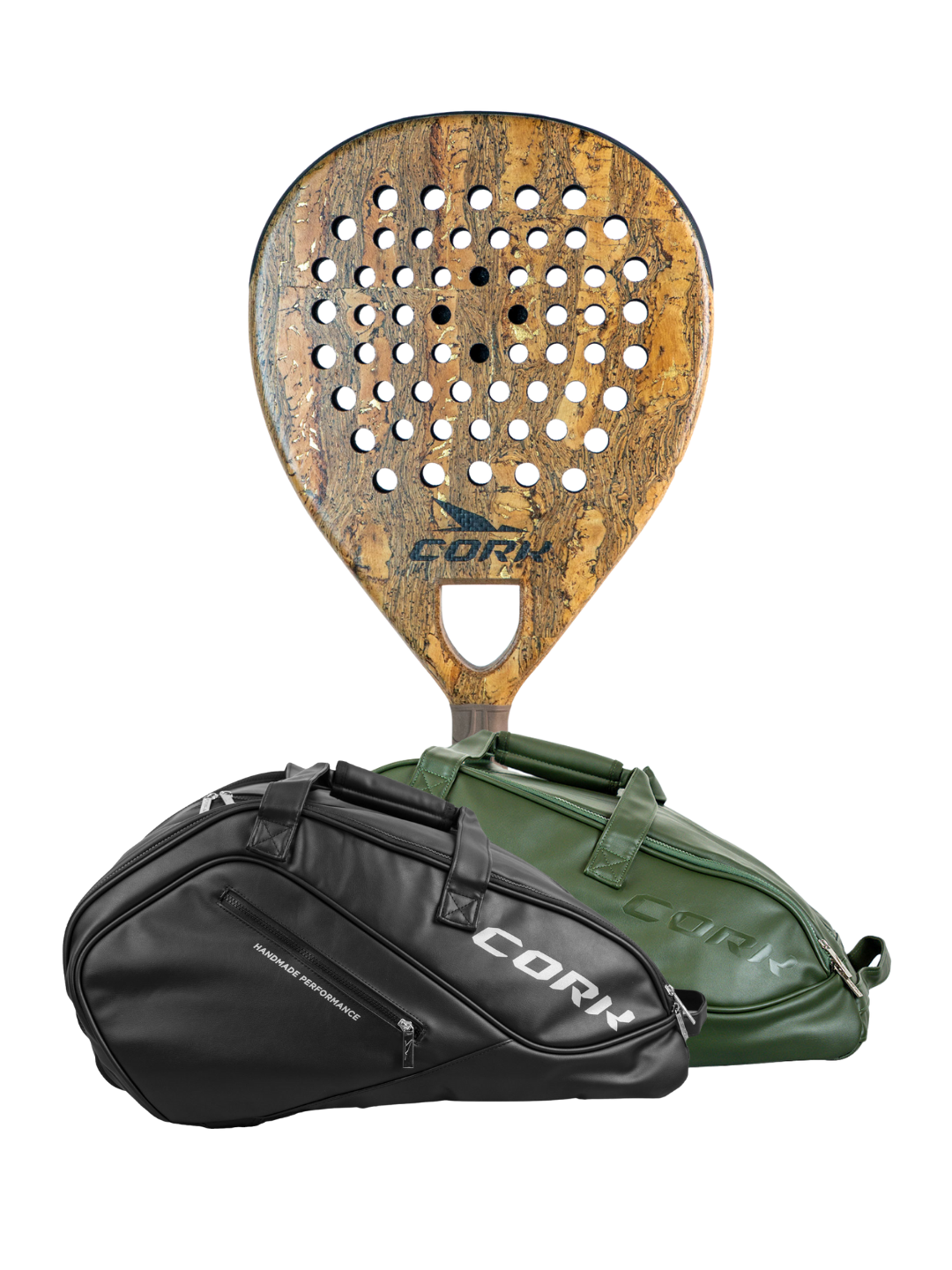Cork Padel Racket Premium Hybrid II + FREE Thermobag